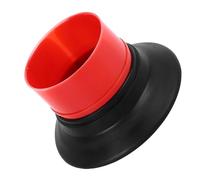 Akozon Amplificador de Efecto de Graves de Tambor de Tambor ABS de Bombo con Protector de Buey para un Rendimiento de Sonido Mejorado (WP07 rojo)