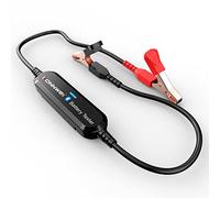 Akozon Analizador de Batería BT para Coche, Probador de Resistencia Interna, Herramienta de Verificación de Salud de Motocicleta de 12V (BLACK)