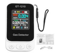 Akozon Analizador de Calidad del Aire con Pantalla a Color, Detector de Gas Portátil para Monitoreo Interior de CO2, TVOC, HCHO con Pantalla HD