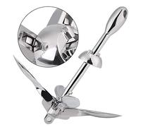 Akozon Ancla de Rezón Plegable de Acero MarineGrade 316 Menos de 1,5 Kg para Barcos y Yates: Hardware de Acoplamiento Compacto, Fácil de Usar y Versátil