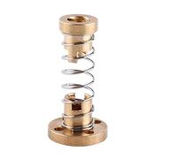 Akozon Anti-Backlash Spring Loaded Elimination Spline Tuerca para T8 Rosca Varilla Tornillo Plomo Parte 3D Impresora