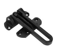 Akozon Antirrobo de Acero Inoxidable, Hebilla de Guardia de Seguridad Guardia de Seguridad de la Puerta Pestillo de Cerradura de Seguridad para el Hogar Hotel Negro Mate Negro (JF-01