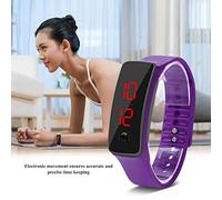 Akozon Aquí Cinco Puntos de Venta Optimizados para el Reloj Deportivo LED Algoritmo A9 Personalizado Correa de Silicona Reloj de Pulsera con Pantalla Electrónica con Esfera Digital de 12 Horas