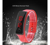 Akozon Aquí Cinco Puntos de Venta Optimizados para el Reloj Deportivo LED Algoritmo A9 Personalizado Correa de Silicona Reloj de Pulsera con Pantalla Electrónica con Esfera Digital de 12 Horas