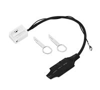 Akozon Audio Adaptador Radio Conector CAR STEREO ACCESORIO FITS 6/7 Premium 6/7 RCD-200/300/500 para Control de Teléfono de Navegación Música en el Volante Material ABS Negro