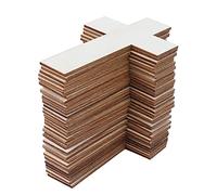 Akozon Aunmas Cruces De Cartón para Manualidades Comunión Cruz Artesanía Niños Religiosos Kits De Pascua De Madera Corte Láser Pentecostés En Bruto, 36 Piezas Adornos De Cruz De Madera