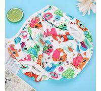 Akozon Baby Swimming Pañal XL - Patrón Floral de Dibujos Animados, Lavable e Impermeable, Diseño Unisex para Bebés, Cintura Ajustable, a Prueba de Fugas y Cómodo (D20)