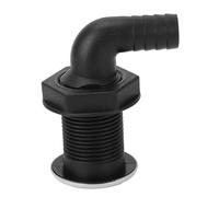 Akozon Barco de 20 Mm de 3/4 Pulgadas a Través de Accesorios de Casco Twist Ajuste para Barcos Yates de Yates (Tubo de 90 Grados, : 96 mm / 3.8in)
