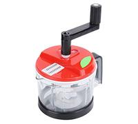 Akozon Batidora Manual de Alimentos - Molinillo Multifuncional y Picador de Verduras con Cuchillas de Acero Inoxidable, Herramienta de Cocina Fácil de Operar para Exprimir y Triturar (Mediano: