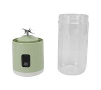 Akozon Batidora Portátil de Gran Capacidad de 500 Ml, Recargable por USB, con Batería de 1500 MAh, para Zumos de Frutas, Batidos, Viajes, Gimnasio, Uso Doméstico (GREEN)