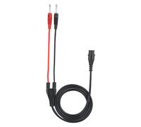 Akozon BNC Macho Macho Cable Macho Macho a Banana Plug Cable coaxial Osciloscopio Cable de prueba 120cm P1203 con círculos protectores de silicona