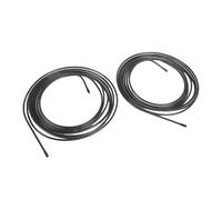 Akozon Bobina de Tubo de Línea de Freno, Diámetro Interior de 3/16 Pulgadas, 5 Metros, Acero Galvanizado Negro para Automóviles y Camiones