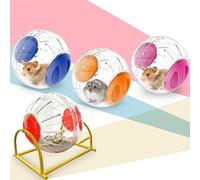 Akozon Bola de Ejercicio de Hámster de Plástico Mini Transparente de 12 Cm - Juguete de Entrenamiento de Mascotas Seguras para Hámsters y Animales Pequeños (Blue)