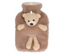 Akozon Bolsa de Agua Caliente para Aliviar el Hogar, Multifuncional, con Capacidad de 1000ml, Boca Ancha, Dibujos Animados, Bolsa de Agua Caliente - Salud y Hogar (BROWN)
