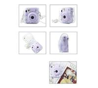 Akozon Bolsa de Cámara Instantánea para Mini8 9 11 Bolsa de Cámara Portátil Universal con Estampado de Margaritas Transparente