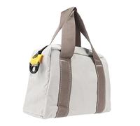 Akozon Bolsa de Herramientas de Lona de la Boca Ancha Bolso de Almacenamiento de Hardware de Gran Capacidad Impermeable para Carpintería, Mantenimiento, Gris (12 Pulgadas)