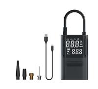 Akozon Bomba de Aire para Coche, Compresor de Aire Inalámbrico de 150 PSI, Inflador de Neumáticos Eléctrico Portátil con Luz LED, Función de Apagado Automático para Neumáticos de