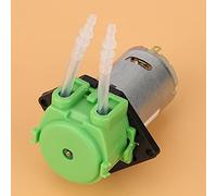Akozon Bomba Dosificadora Peristáltica Cabeza de Tubo de Bricolaje de 12 V para Análisis de Acuarios Negro 2X4 Pulgadas, Diseño sin Tornillos, Control Bidireccional, Función Autocebante (2 * 4 verde)