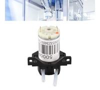 Akozon Bomba Peristáltica Silenciosa en Miniatura de 6 V, Bomba Autocebante de CC de Titulación, Negra Plana, Peristáltica Silenciosa en Miniatura de 6 V, Dosificadora Autocebante de CC de (6V