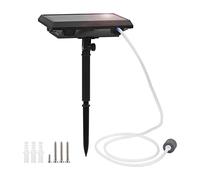 Akozon Bomba Solar para Peces, 5,5 V, 1, W, Recargable con Piedra de Burbujas, Oxigenador para Estanque Al Aire Libre, Circulación de Acuario, Paisaje de Jardín