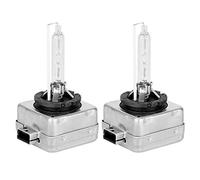 Akozon Bombilla blanca 2pc D1S 12V 6000K 35W Xenon Reemplazo de lámpara de bombilla blanca súper brillante