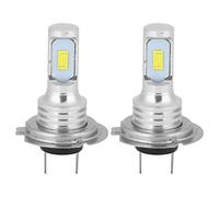 Akozon Bombilla de luz LED para Coche, 2 Piezas DC12-24V Luces antiniebla LED universales H7 80W 6000K Bombilla de luz antiniebla LED de Aluminio con decodificación para Coche