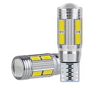 Akozon Bombilla LED para Coche T10 5730 5630 10SMD Superbrillante para Leer Lámpara de Matrícula (AkozoncVuMkXx1-11)