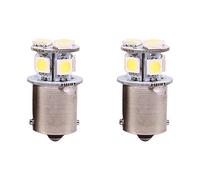Akozon Bombillas Led De Freno Bombilla de luz de Freno Bombillas led Coche 2 Bombillas LED Blancas BA15S R5W 1156 5050 8SMD para Freno de Coche