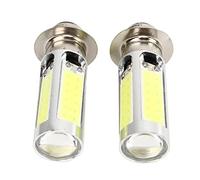 Akozon Bombillas LED para Faros Delanteros - 2X 6000K BA20D H6M COB Bombilla LED para Faros de Motocicleta Luz de Haz Alto/bajo Motor Bicicleta/ATV Faros antiniebla Bombilla PX15d P15D25-1