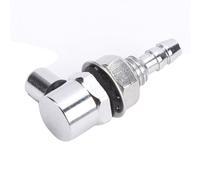 Akozon Boquilla Pulverizadora para Parabrisas de Coche Clásico, Ajustable un Solo Orificio, Latón Macizo, Cromado, Montaje 5mm con Tuerca Fija y Arandela Selladora Años 50 60