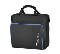 Akozon Borsa Play 4 Pro, Portátil para de Juego Pro Bolsa de Hombro Bolsa de Transporte portátil de Viaje Que transporta maletín de Almacenamiento Color Negro Nylon Impermeable a Prueba de Golpes