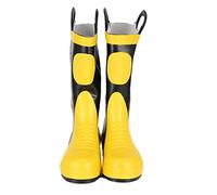 Akozon Botas de Seguridad de Lucha contra Incendios de caucho: Zapatos Impermeables Resistentes a la Alta Temperatura para Protección contra Bomberos (42)