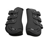 Akozon Botas Transpirables para Las Piernas Delanteras Salto Equitación Evento - Material de Poliuretano y Neopreno Que Absorbe los Golpes (M(66x45x17cm/26x17,72x6,69 Pulgadas))