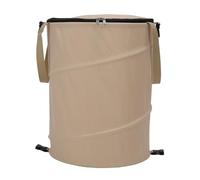 Akozon Bote de Basura para Acampar 24 Galones de Gran Capacidad Portátil Plegable con Tapa con Cremallera Contenedor de Basura para Exteriores para Picnic Jardín Senderismo OD Verde (Café)