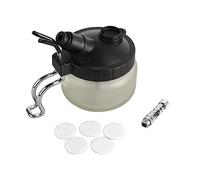 Akozon Bote para Aerógrafo con Soporte - Botella de Vidrio Tarro para Aerógrafo Mantenimiento y Soluciones para - Arte, Manualidades y Costura