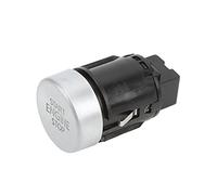Akozon Botón de arranque/parada del motor, interruptor redondo de botón de motor de coche para OEM 5N0959839