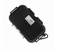 Akozon Box/Cover de Almacenamiento a Prueba de Agua a Prueba de Amortiguadores Al Aire Libre: Contenedor de Caja de Transporte Hermético para Herramientas, Teléfono y Llaves de EDC (Black)