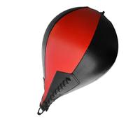 Akozon Boxeo Speed Ball PU Cuero MMA Muay Thai Entrenamiento Bolsa de Golpe Kit con Bomba Infladora (Negro y Rojo)