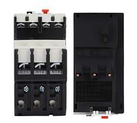 Akozon BR2-25 Relé de Sobrecarga Térmica de Motor Eléctrico Ajustable para Circuitos de 50-60 Hz, Protección de Interrupción de Fase, Reinicio Manual y Automático con Indicación de Disparo y Botón