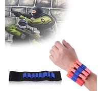 Akozon Brazalete Nerf, Toy Soft Bullets Band Holder Storage Outdoor Game Equipment Professional Gun Wristband