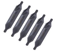 Akozon Broca Central de Acero de Alta Velocidad, Tipo A, Procesamiento de Acero Inoxidable, 5 uds., Espiral Totalmente Rectificada en Herramienta Eléctrica