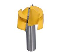 Akozon Broca Enrutadora de 45° con Vástago de 1/2 pulg. Para Fresado de Cajones de Puertas de Gabinetes de Carpintería, CNC y Herramienta Manual con Diseño Antirretroceso, Se Adapta a una (2 pulgadas)