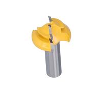 Akozon Broca Enrutadora de 45° con Vástago de 1/2 pulg. Para Fresado de Cajones de Puertas de Gabinetes de Carpintería, CNC y Herramienta Manual con Diseño Antirretroceso, Se Adapta a una (1-3/8