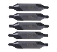 Akozon Brocas de Centrado Herramientas de Acero de Alta Velocidad de 5 Mm Fresadoras - Herramientas de Corte Industriales y Científicas, 5 Piezas