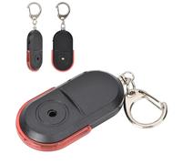 Akozon Buscador de Llaves Anti Lost Alarm con Sonido de Silbato y Luz LED - Batería Incluida, Color Azul (Rojo)