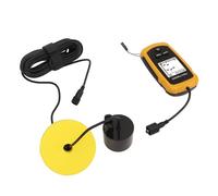 Akozon Buscador de Profundidad de Peces Portátiles con Pantalla LCD Handheld Fish para Kayak y Pesca en Bote, Frecuencia de Sonar de 200 KHhz, Buscador de Peces Fundidos