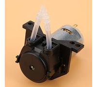 Akozon Cabezal de Bomba Peristáltica, Tubo Dosificador Artesanal de 12V para Análisis de Acuario, Manguera Verde de 3x5mm, sin Cierre de Tornillo, Fácil Mantenimiento CW/CCW (12V 2 * 4)