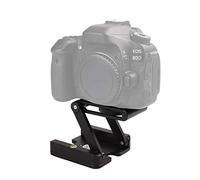 Akozon Cabezal de Trípode con Inclinación Z de Aluminio, Carga útil de 2KG con Tornillo Universal de Montaje de Cámara de Nivel de Burbuja