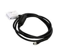 Akozon Cable Adaptador AUX, Interfaz Auxiliar Adaptador de Entrada AUX USB Kit de Entrada de Audio Auxiliar AUX de 12 Pines Cable Adaptador de para E60 E61 E63 E64