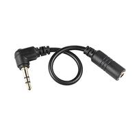 Akozon Cable Adaptador de Micrófono Compacto para Conectar el Micrófono del Teléfono Inteligente a la PC para DSLR Convertidor de Audio de 4 Polos a 3 Polos 13cm